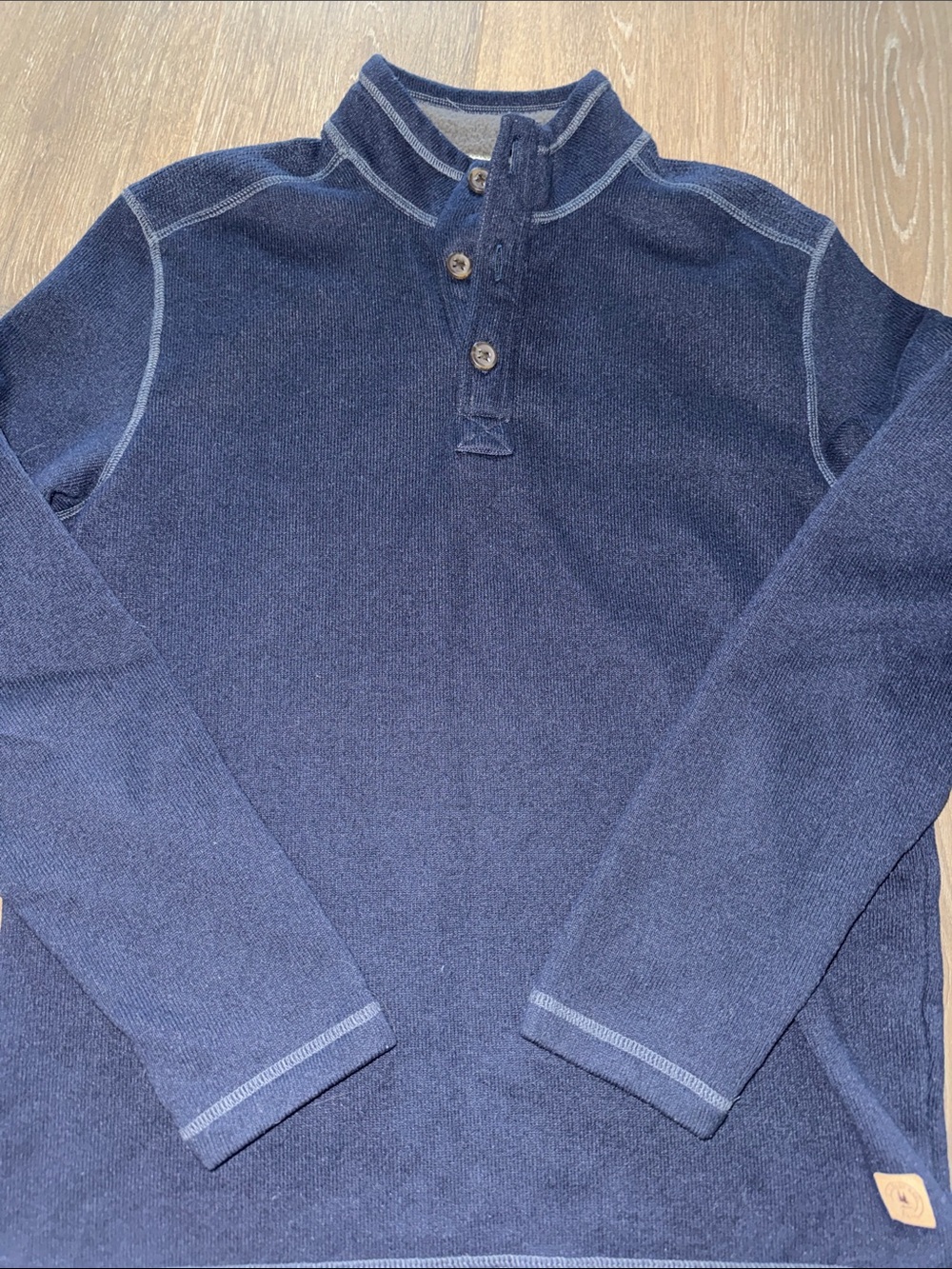 GH Bass Quarter Button Up Pullover Men's sz L
